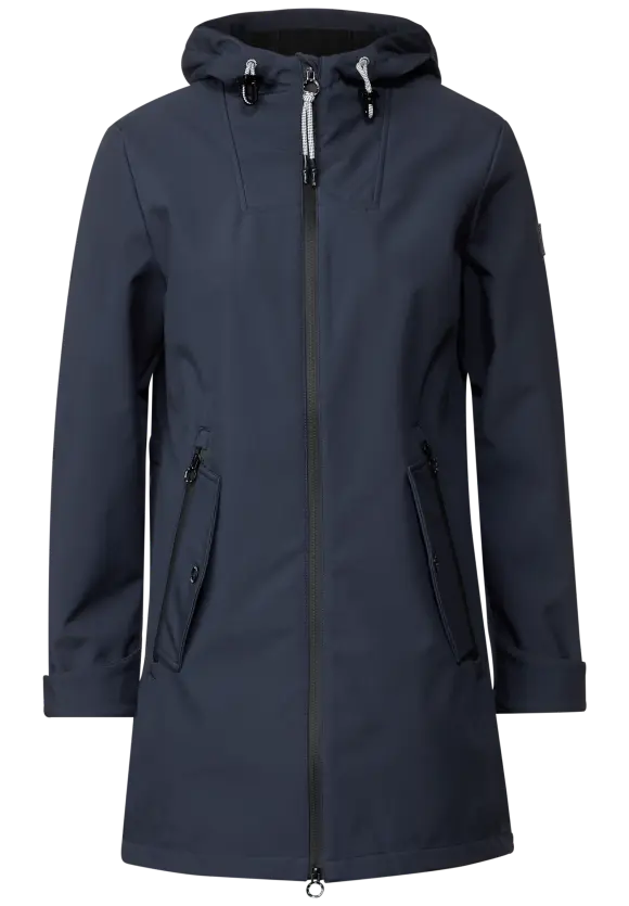 100764- Soft Shell Jacket Navy- Cecil