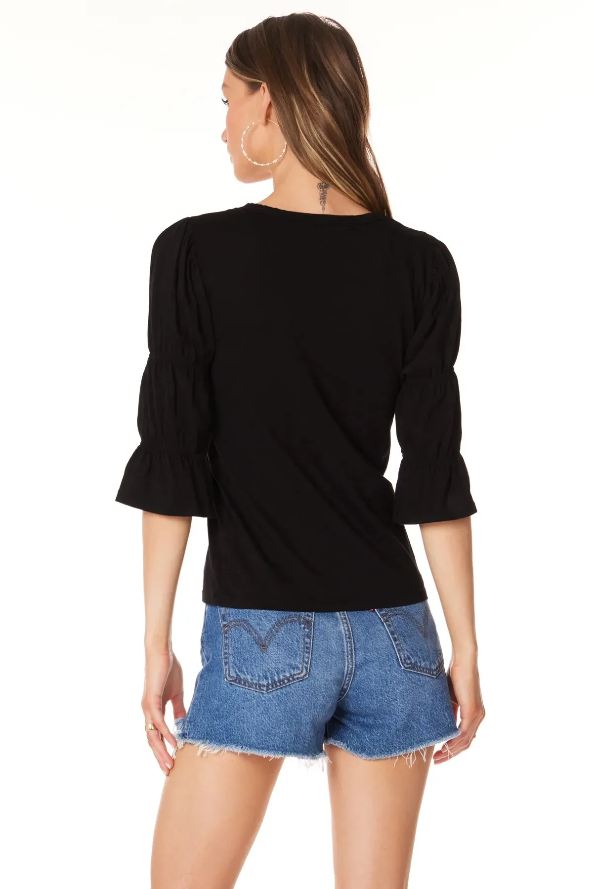 3/4 Sleeve V-Neck Top