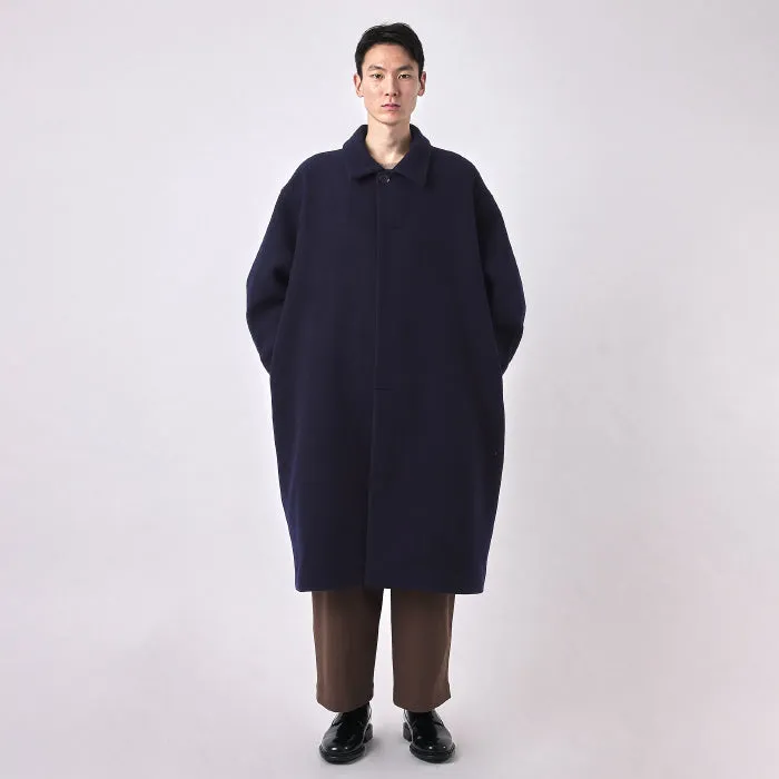 7115 By Szeki Woman Cuffed Wool Coat Navy