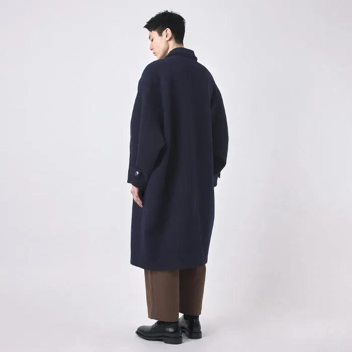 7115 By Szeki Woman Cuffed Wool Coat Navy