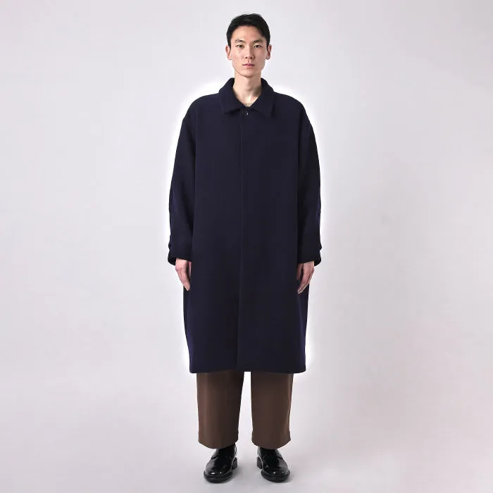 7115 By Szeki Woman Cuffed Wool Coat Navy