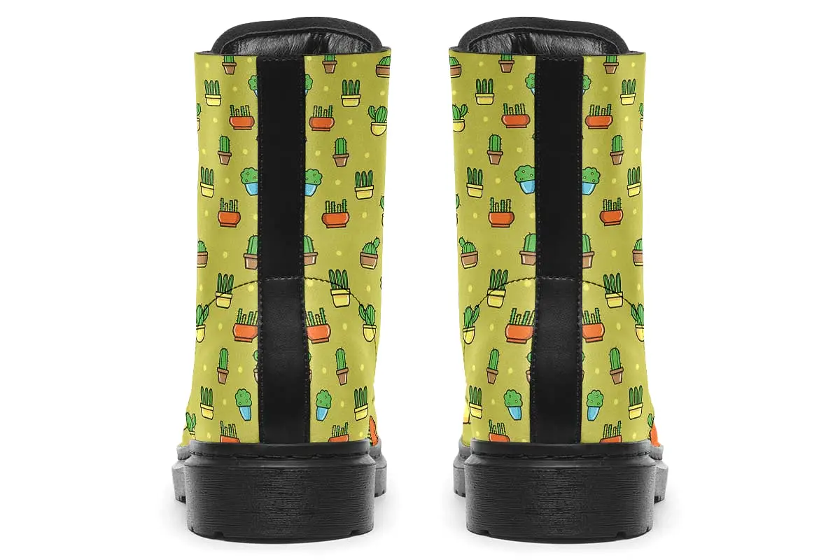 8 Bit Potted Plants Boots