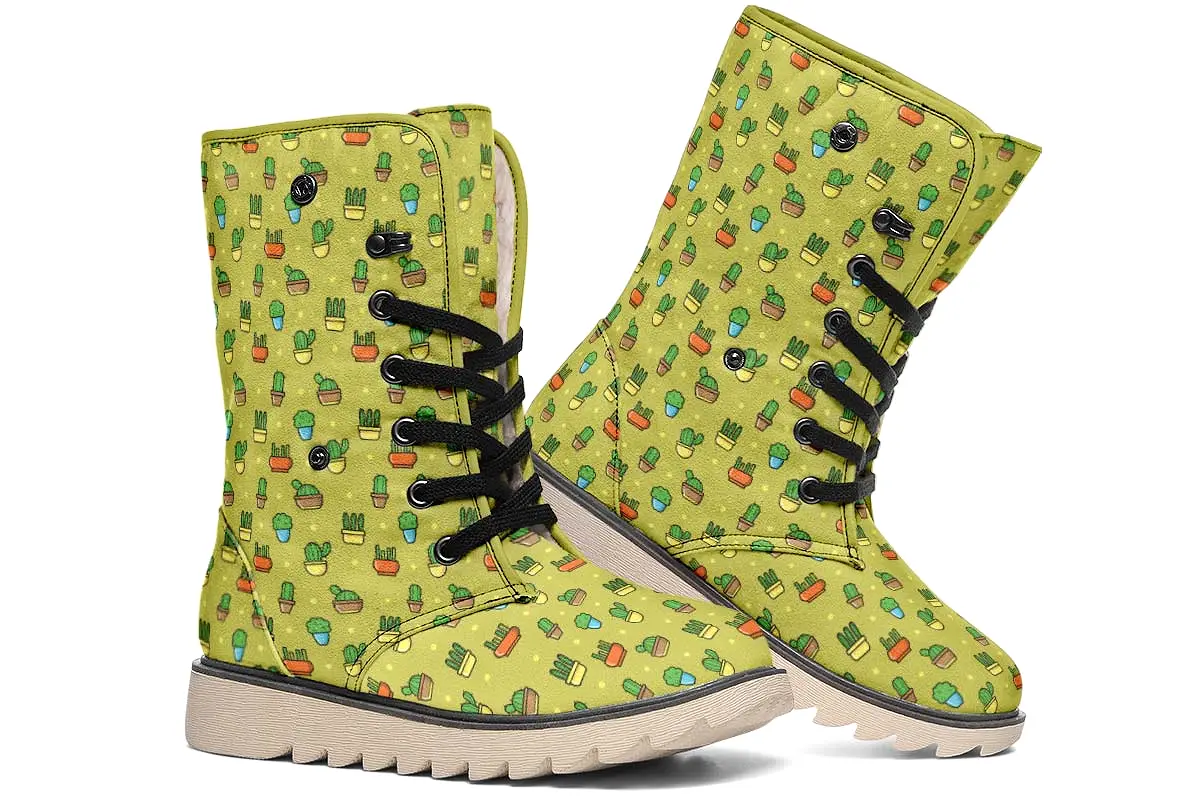 8 Bit Potted Plants Polar Vibe Boots