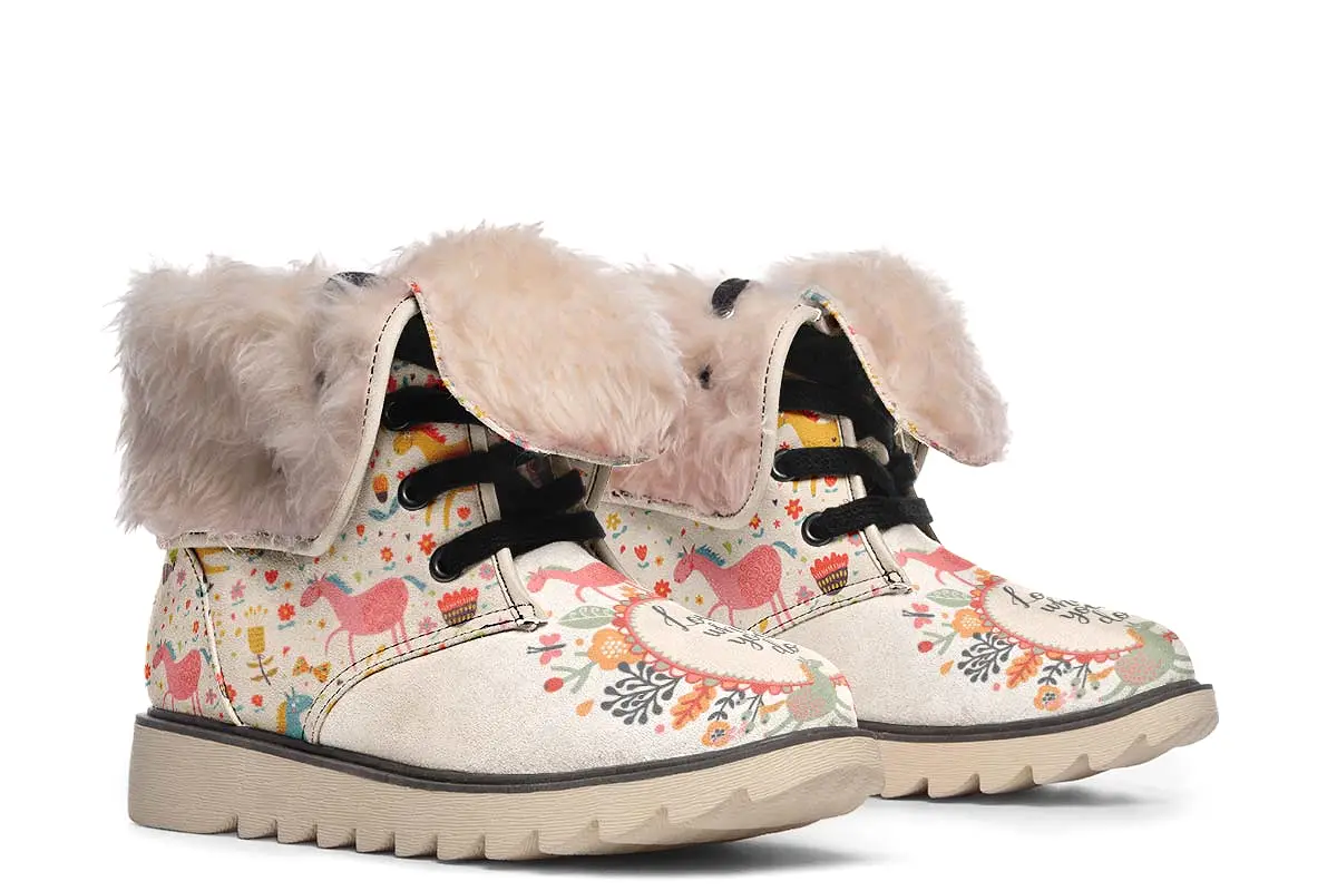 Adorable Horse Polar Vibe Boots