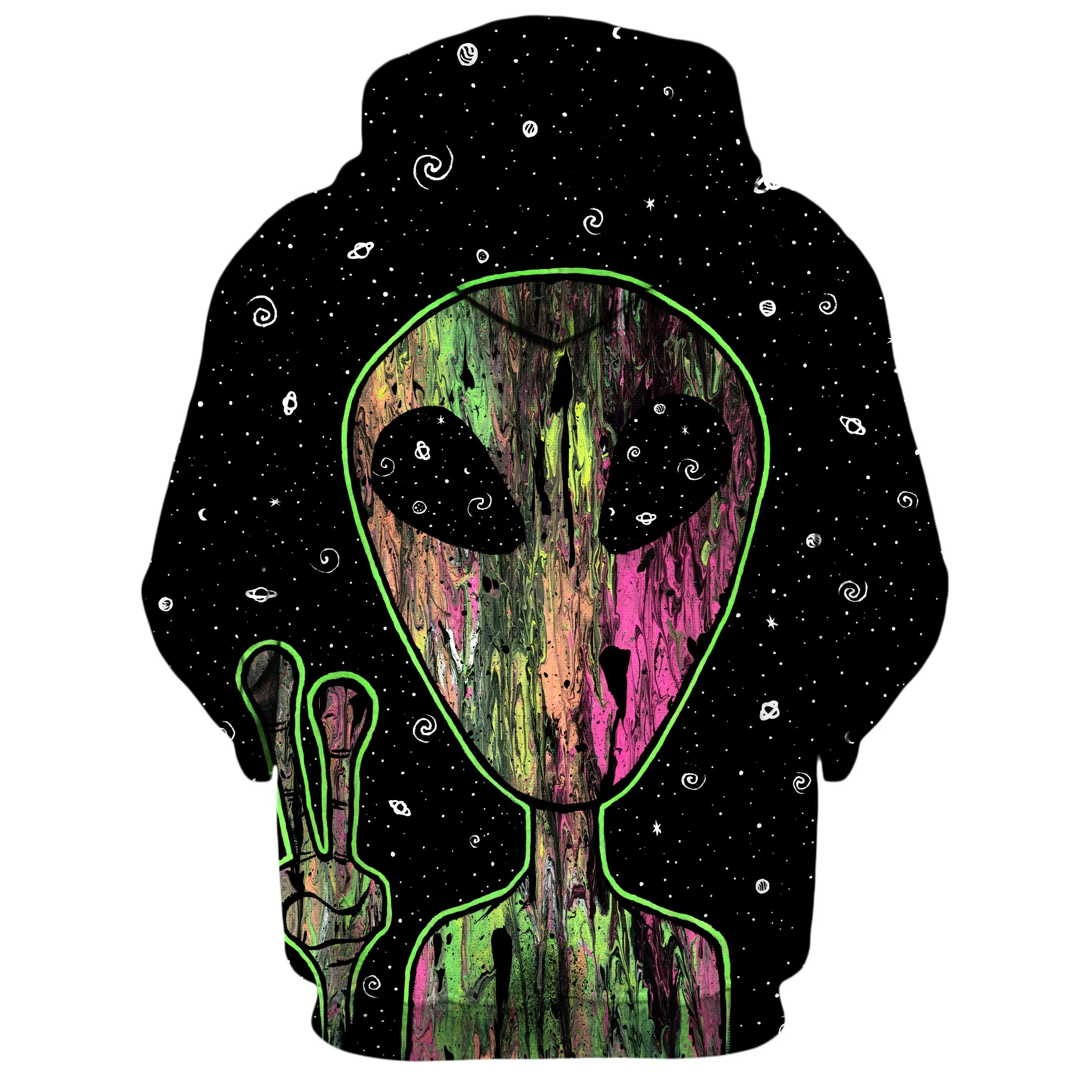 ALIEN SPACE ZIP UP HOODIE