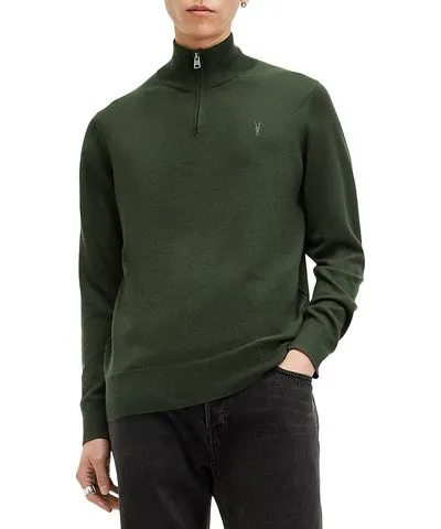 Allsaints Kilburn Wool & Nylon Regular Fit Quarter Zip Sweater