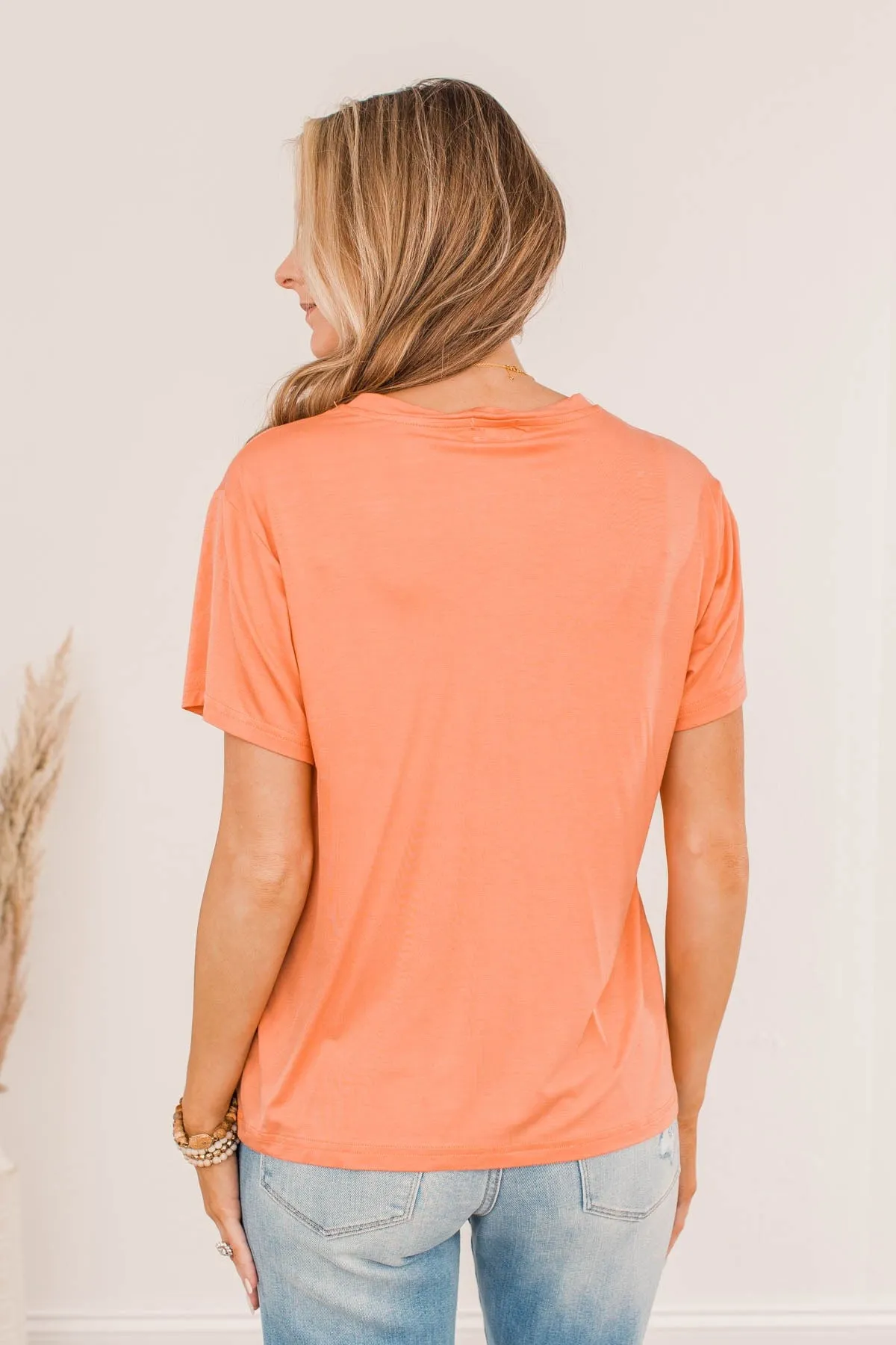 Always Essential V-Neck Top- Sherbert