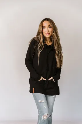 Ampersand Avenue SideSlit Hoodie - Blackout