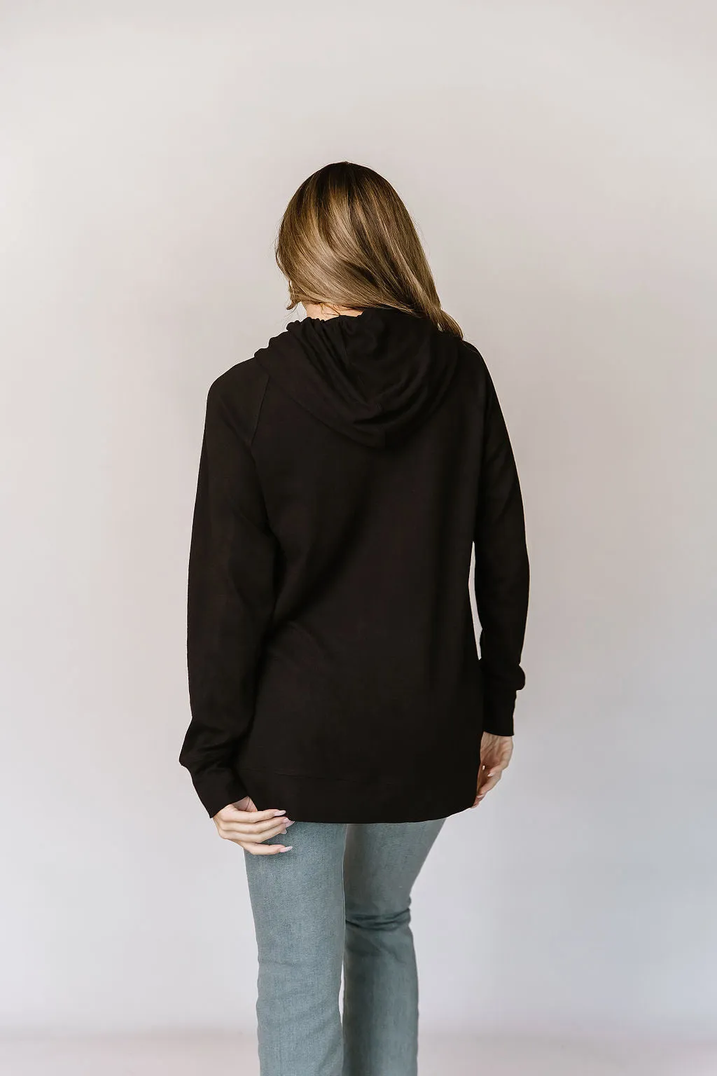 Ampersand Avenue SideSlit Hoodie - Blackout