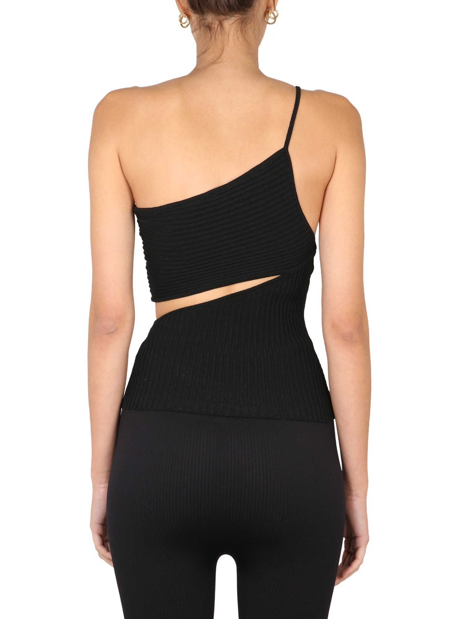 ANDREADAMO    ONE-SHOULDER TOP WITH CUT-OUT DETAILS