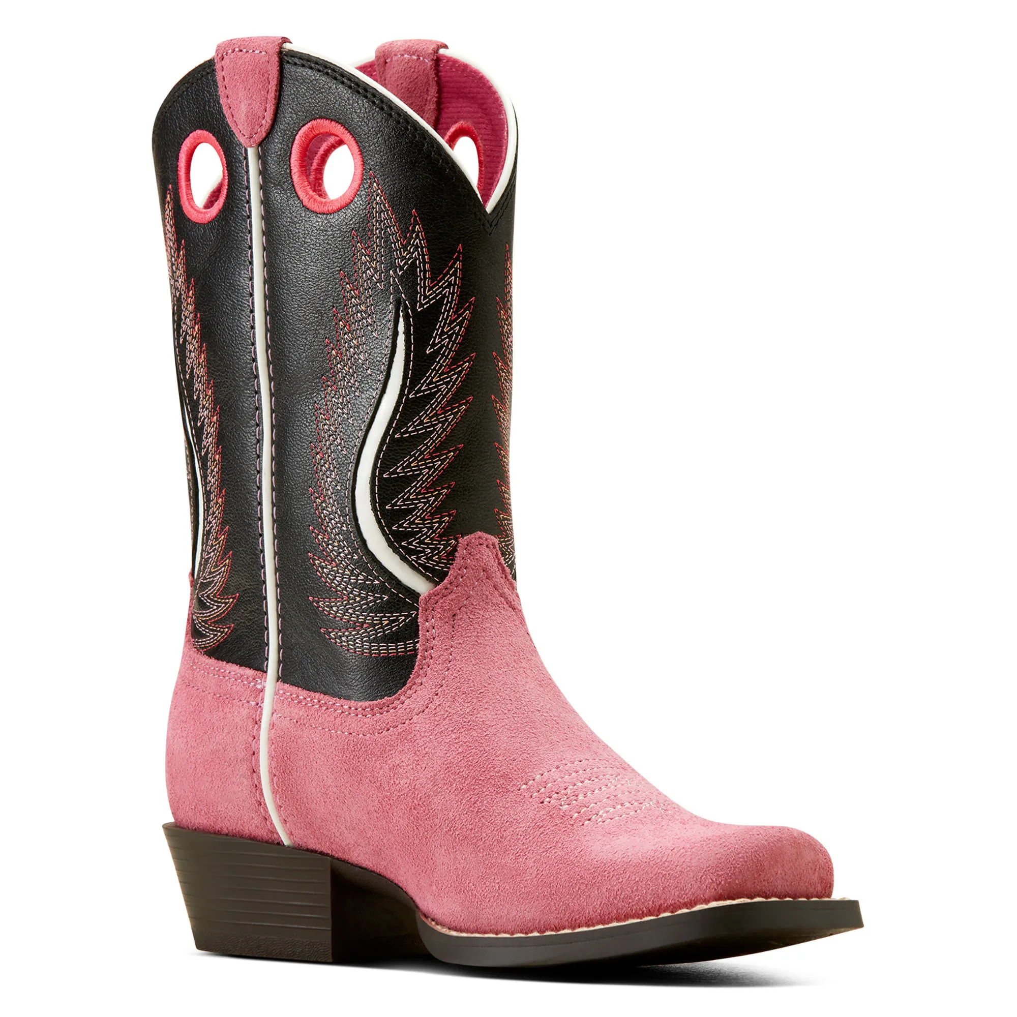 Ariat Girls Pink Suede Boots