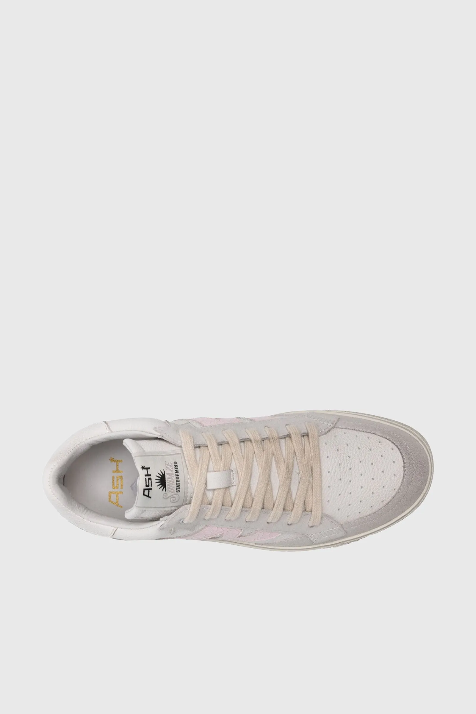 Ash Sneaker Moonlight  Bianco/Rosa