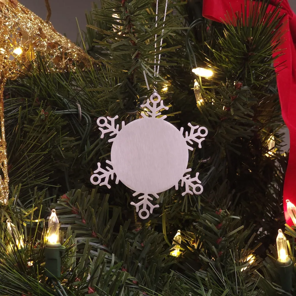 Aunt Snowflake Ornament Gifts, To My Aunt Never forget that I love you. You are my sunshine, Motivational Ornament For Aunt, Kee