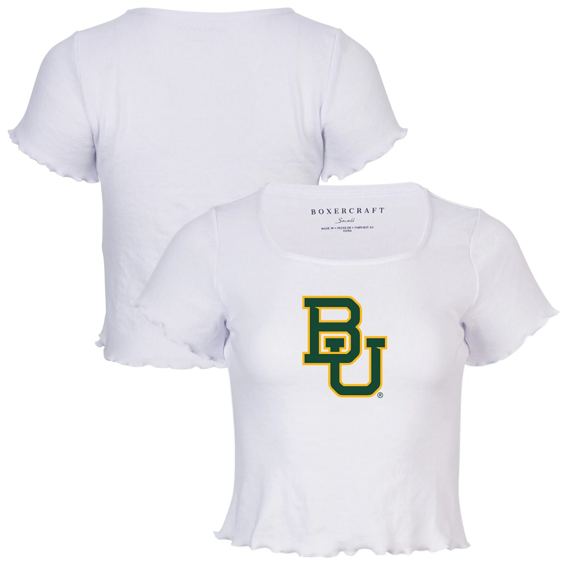 Baylor Bears Women's White Baby Top T-Shirt