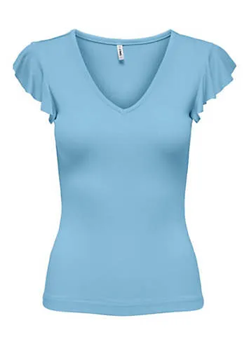 Belia V-Neck Top by Only | Look Again