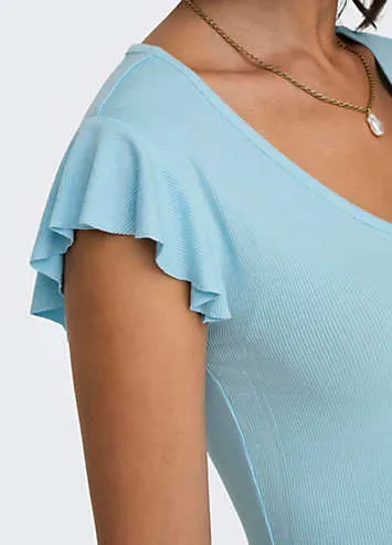 Belia V-Neck Top by Only | Look Again