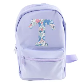 Betsy Blue Liberty of London Initial Small Backpack - Purple