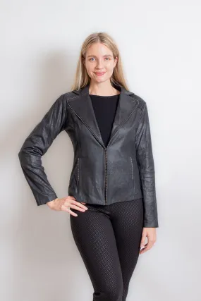 Black Vegan Leather Jacket