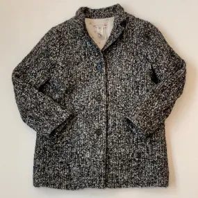 Bonpoint Black Tweed Wool Mix Coat: 8 Years