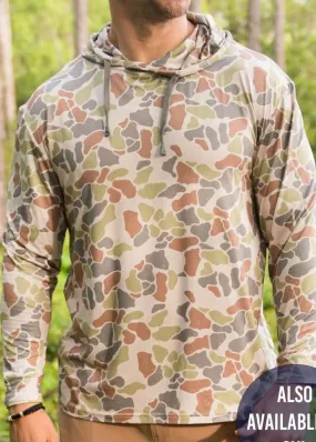 Burlebo Performance Hoodie | Driftwood Camo