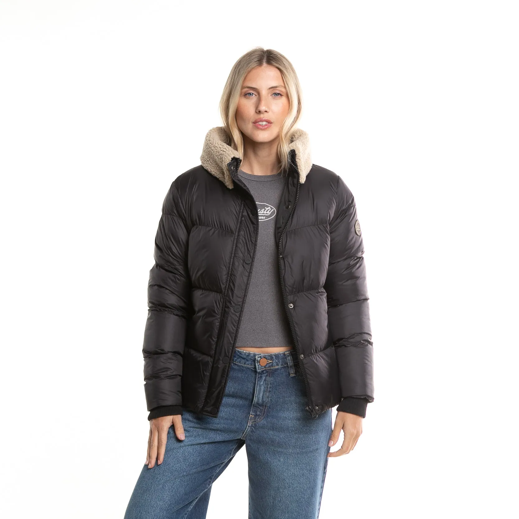 Campera Abrigo Rusty Tender Puffer Coat Ld* Black