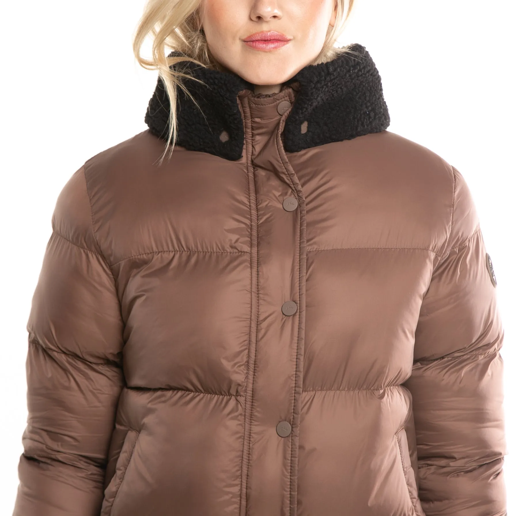 Campera Abrigo Rusty Tender Puffer Coat Ld* Chocolate