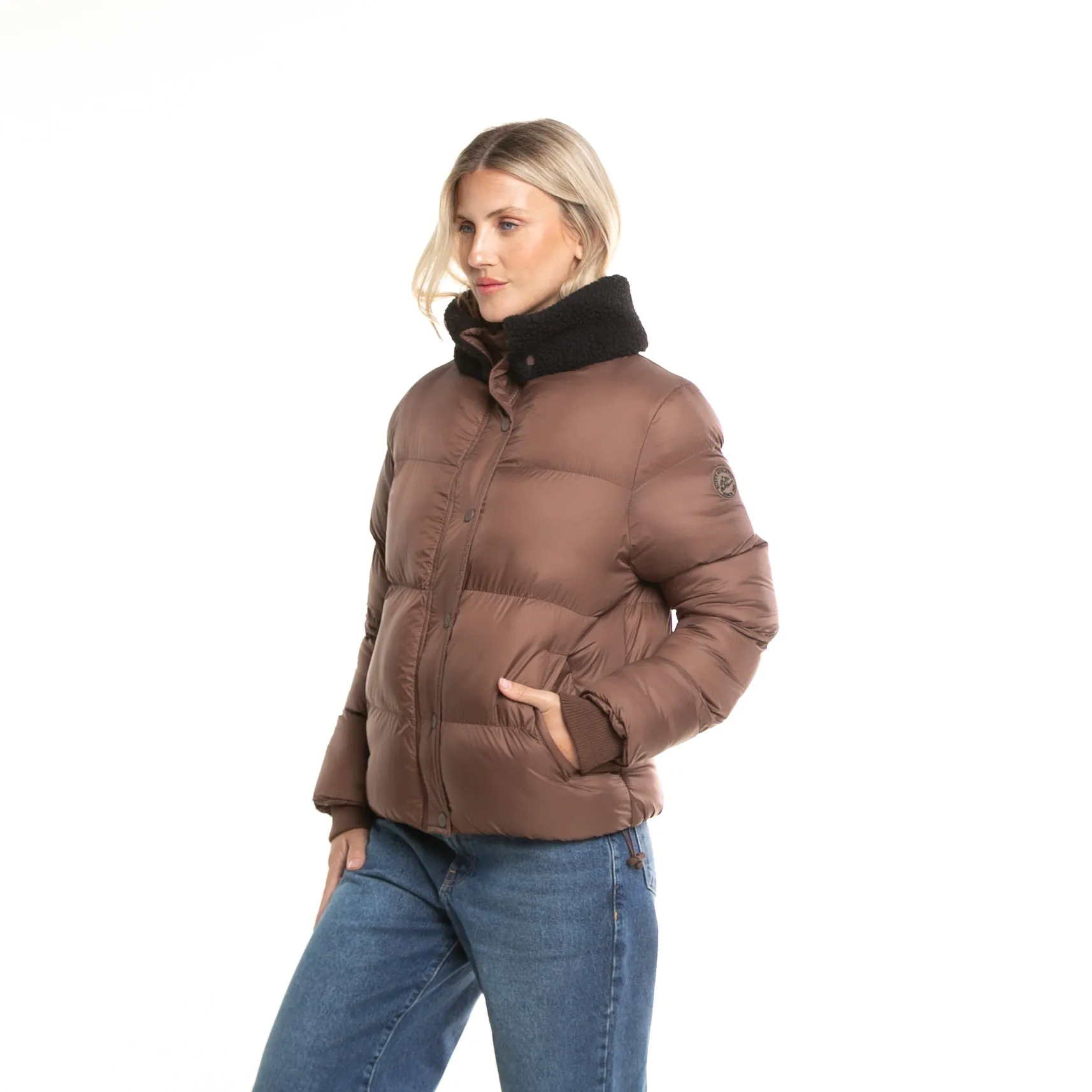 Campera Abrigo Rusty Tender Puffer Coat Ld* Chocolate