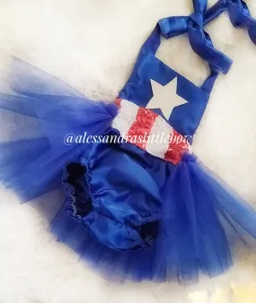 Captain America Tutu Romper