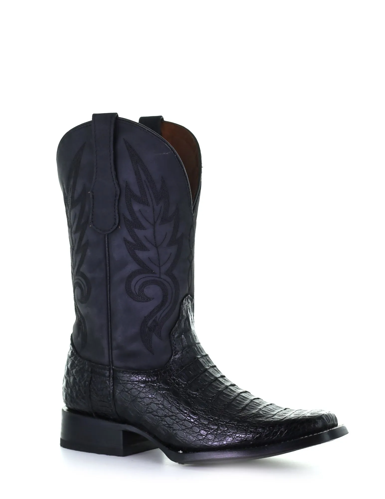 Corral Mens Black Caiman Boots