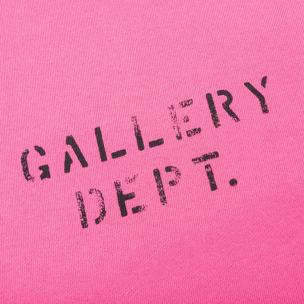 Dept Logo Hoodie - Fluorescent Pink