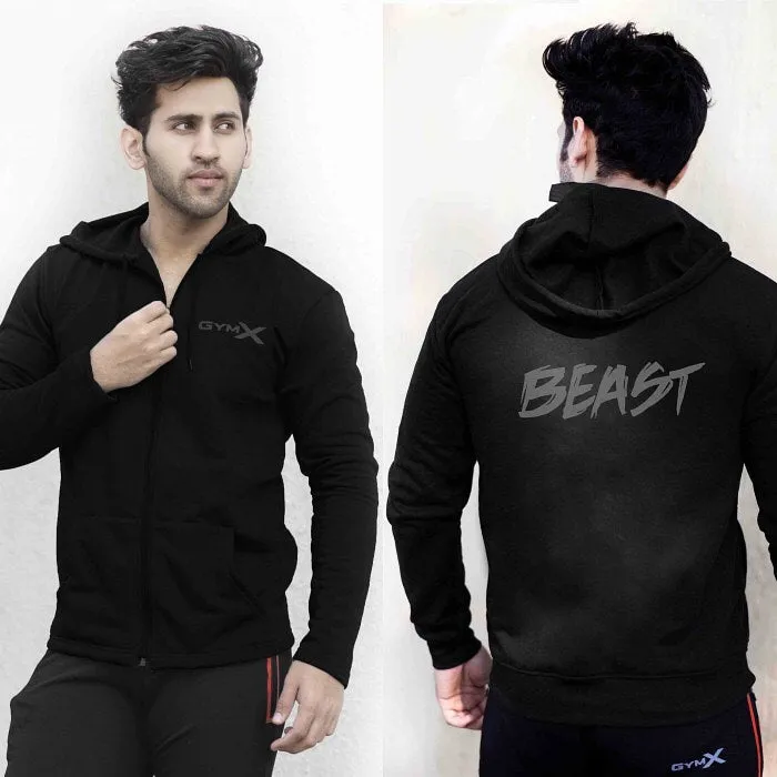 GymX Beast Black Hoodie - Sale