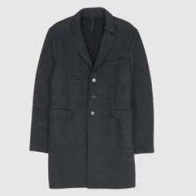 Harris Wharf London Single Breasted Wool Fleece Coat