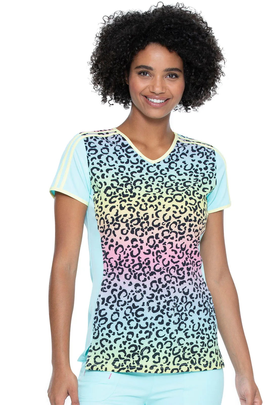 Heartsoul V-Neck Top in Color Me Wild Print Top