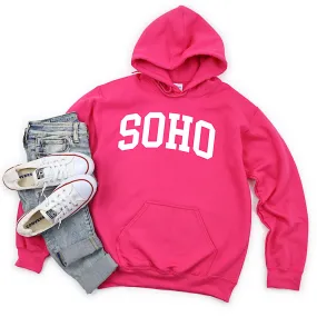 Hot Pink Soho Hoodie Sweatshirt