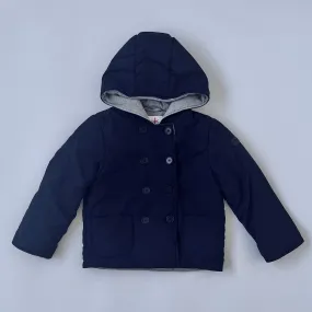 Il Gufo Navy Blue Coat With Jersey Lining: 3 Years