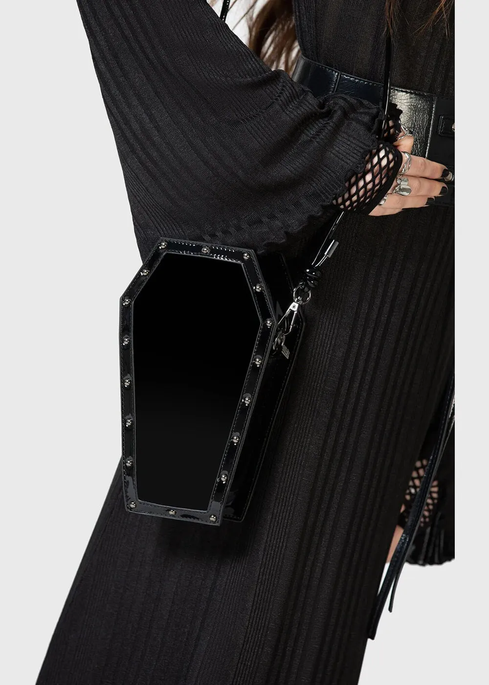 Killstar Kihilist Unconfirmed Coffin PVC Shoulderbag Black