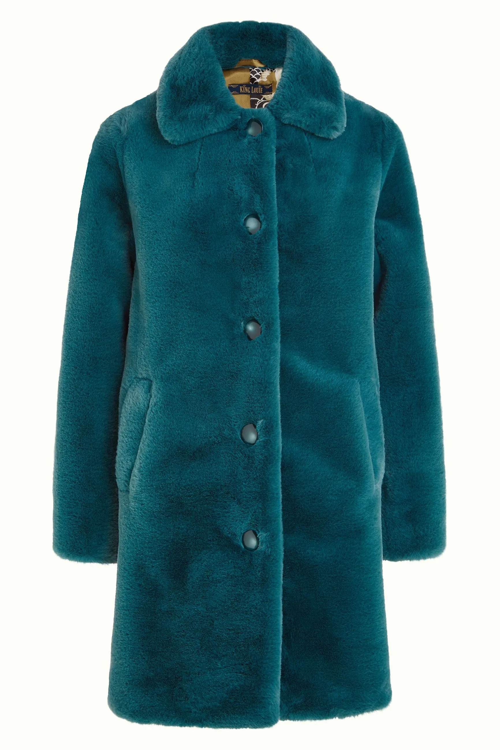 King Louie - Anais Coat Long Philly Sea Blue