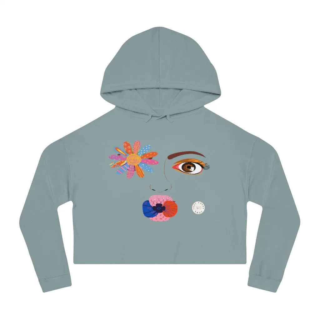 Kiss Me Petunia Cropped Hoodie