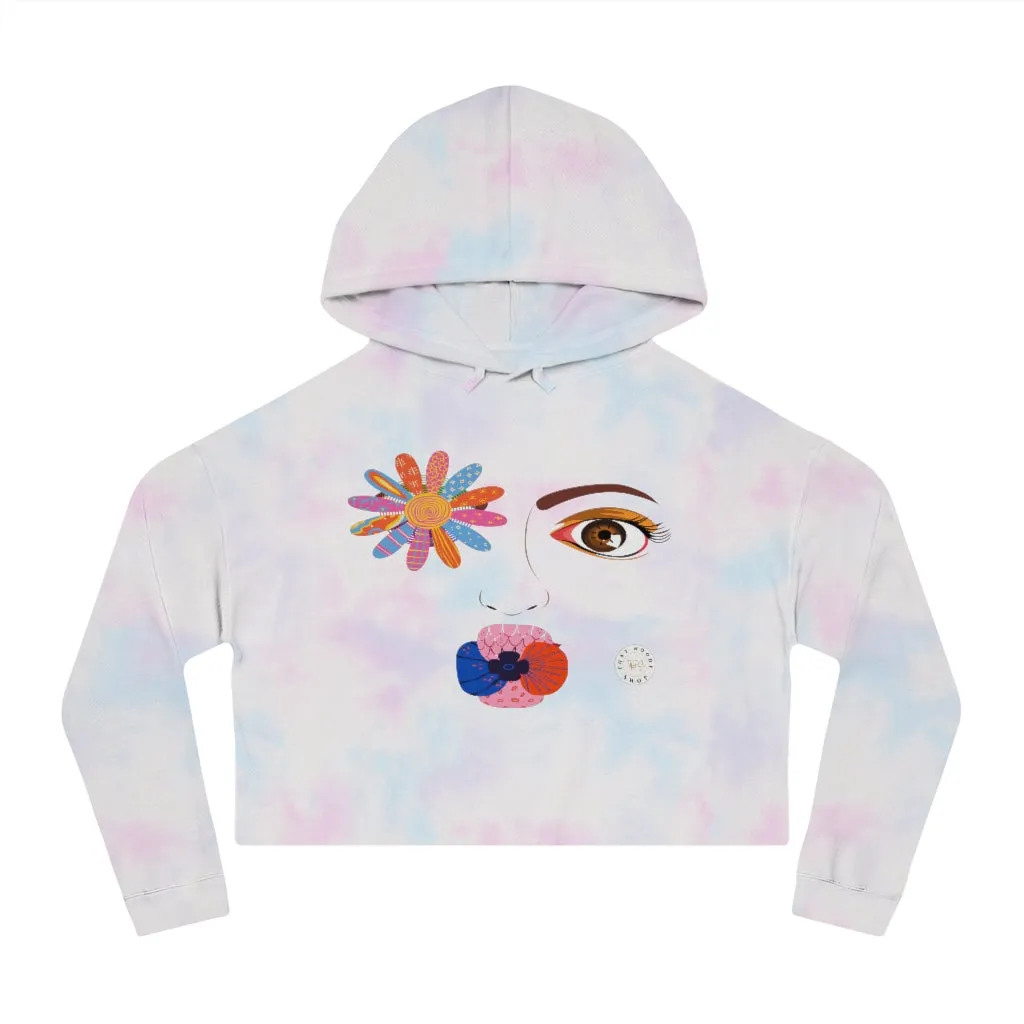 Kiss Me Petunia Cropped Hoodie