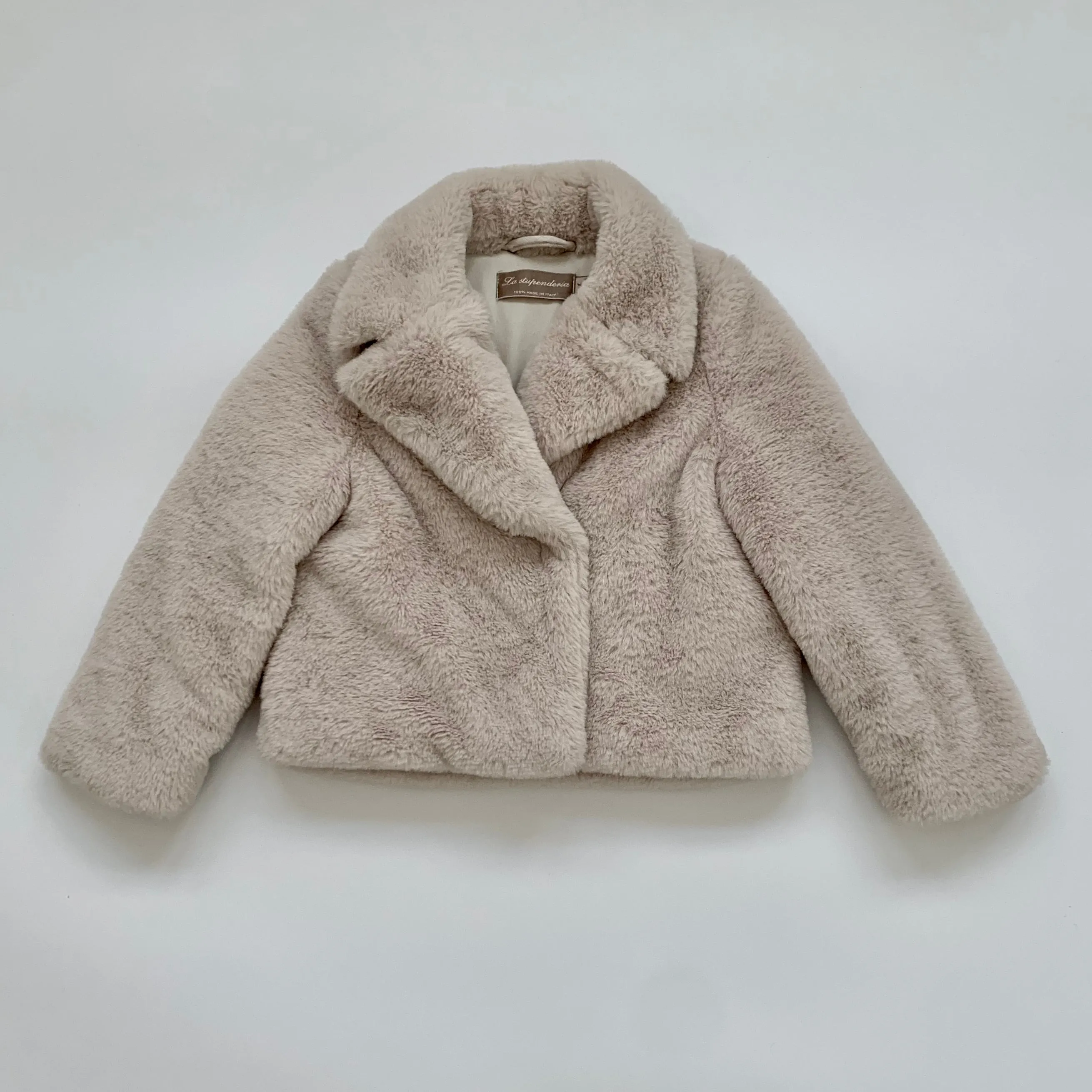 La Stupenderia Faux Fur Oyster Coat: 4 Years