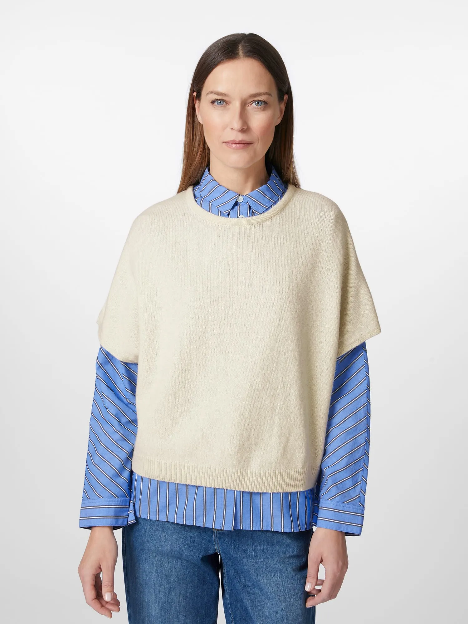 Ladies knitted sweater, Cream | Manufactum