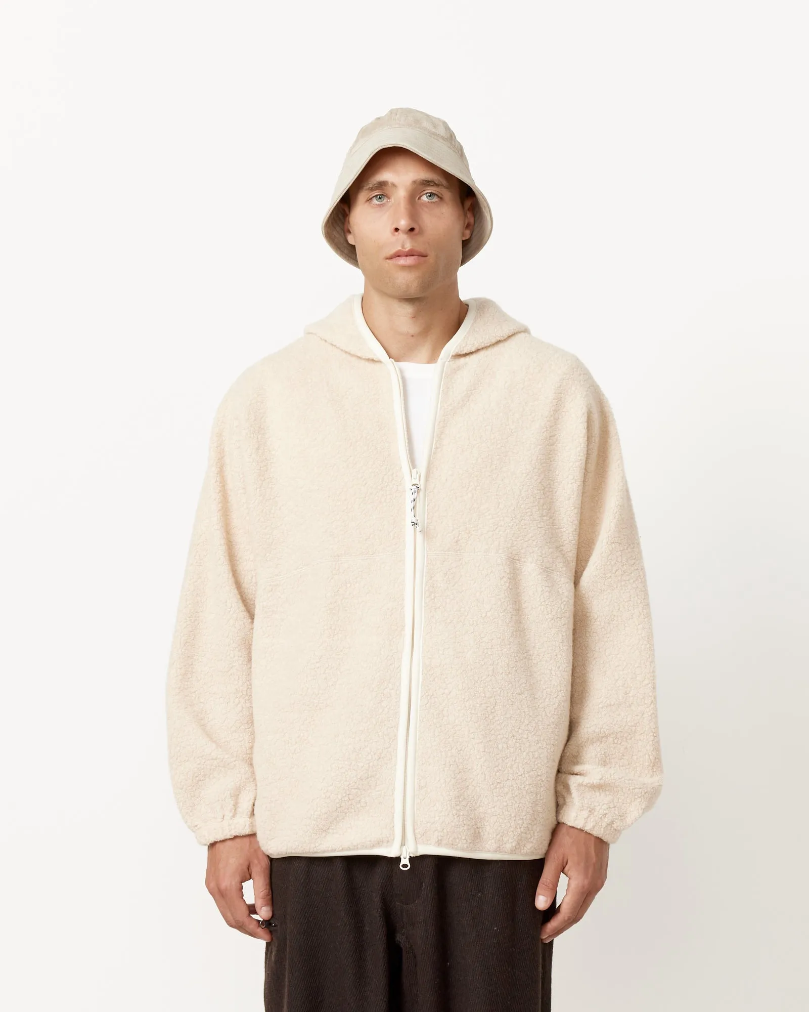 Leo Wool Boa Zip Hoodie