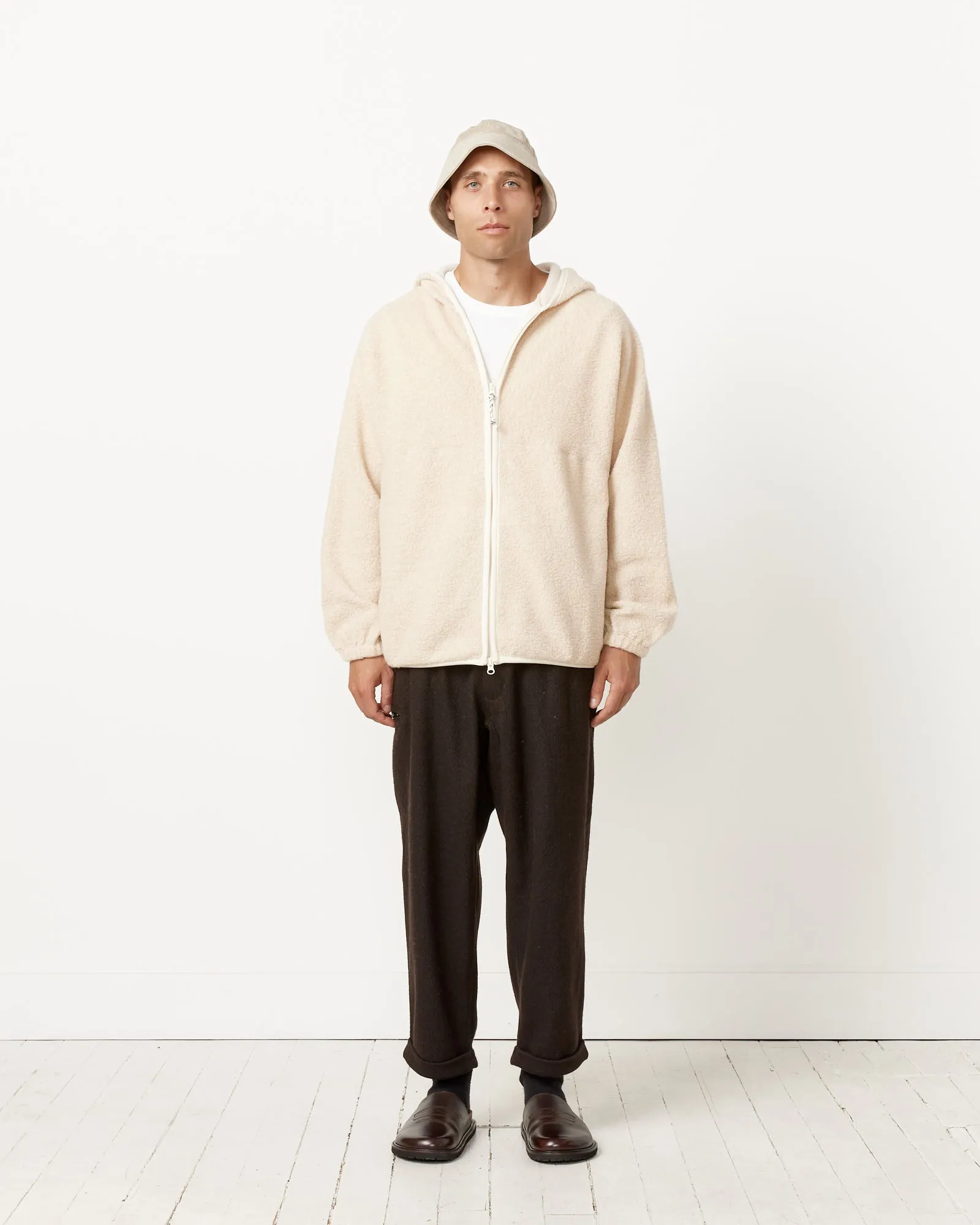 Leo Wool Boa Zip Hoodie