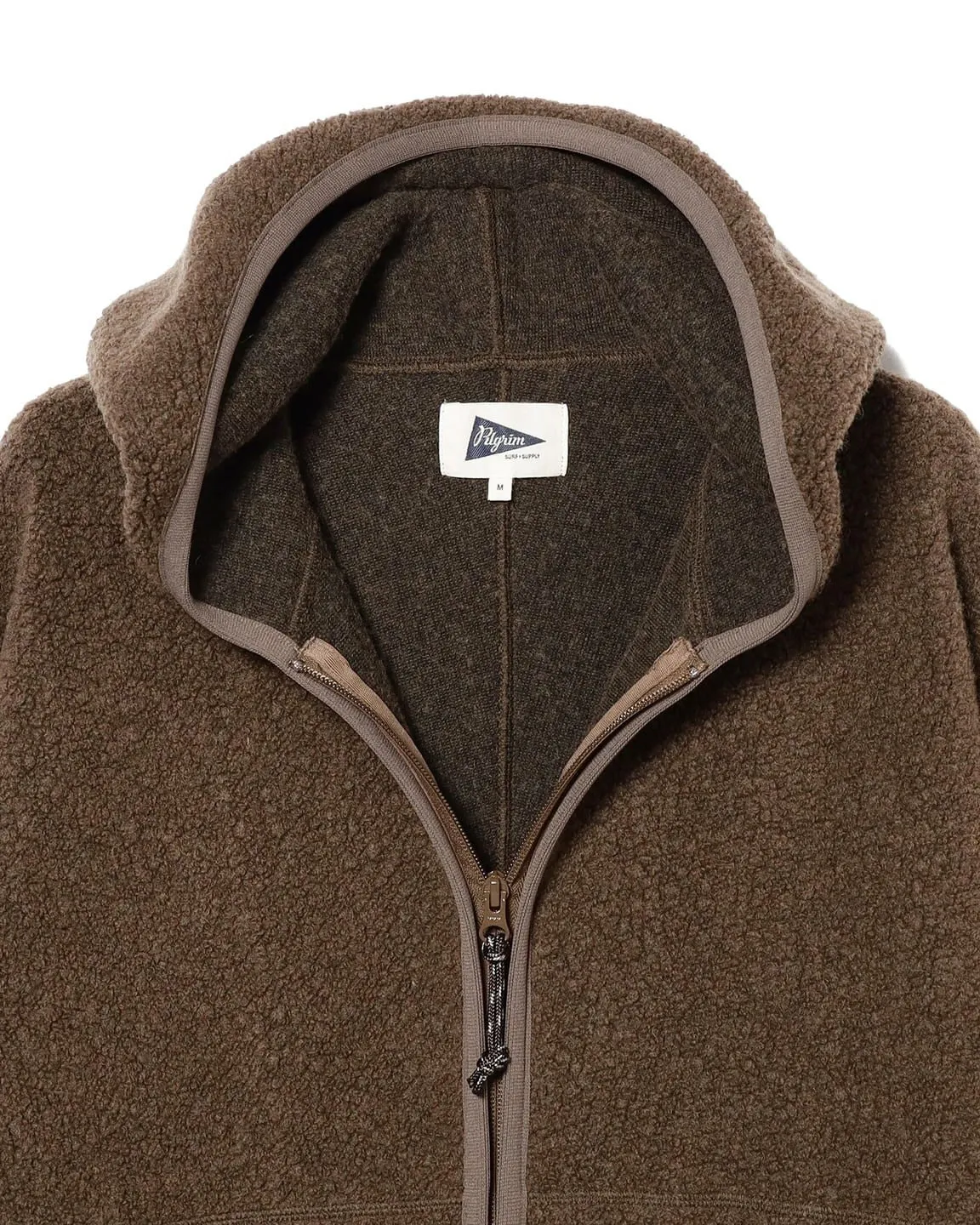 Leo Wool Fleece Zip Hoodie