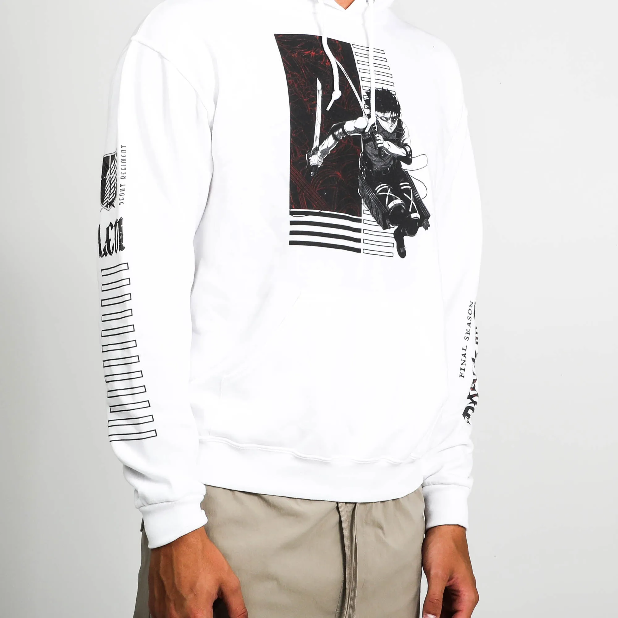 Levi Ackerman ODM White Hoodie