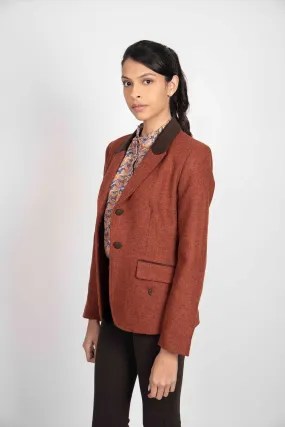 Lilian Jacket                             Plain Rust