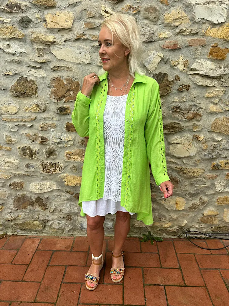 Lime Shirt Jacket Gia