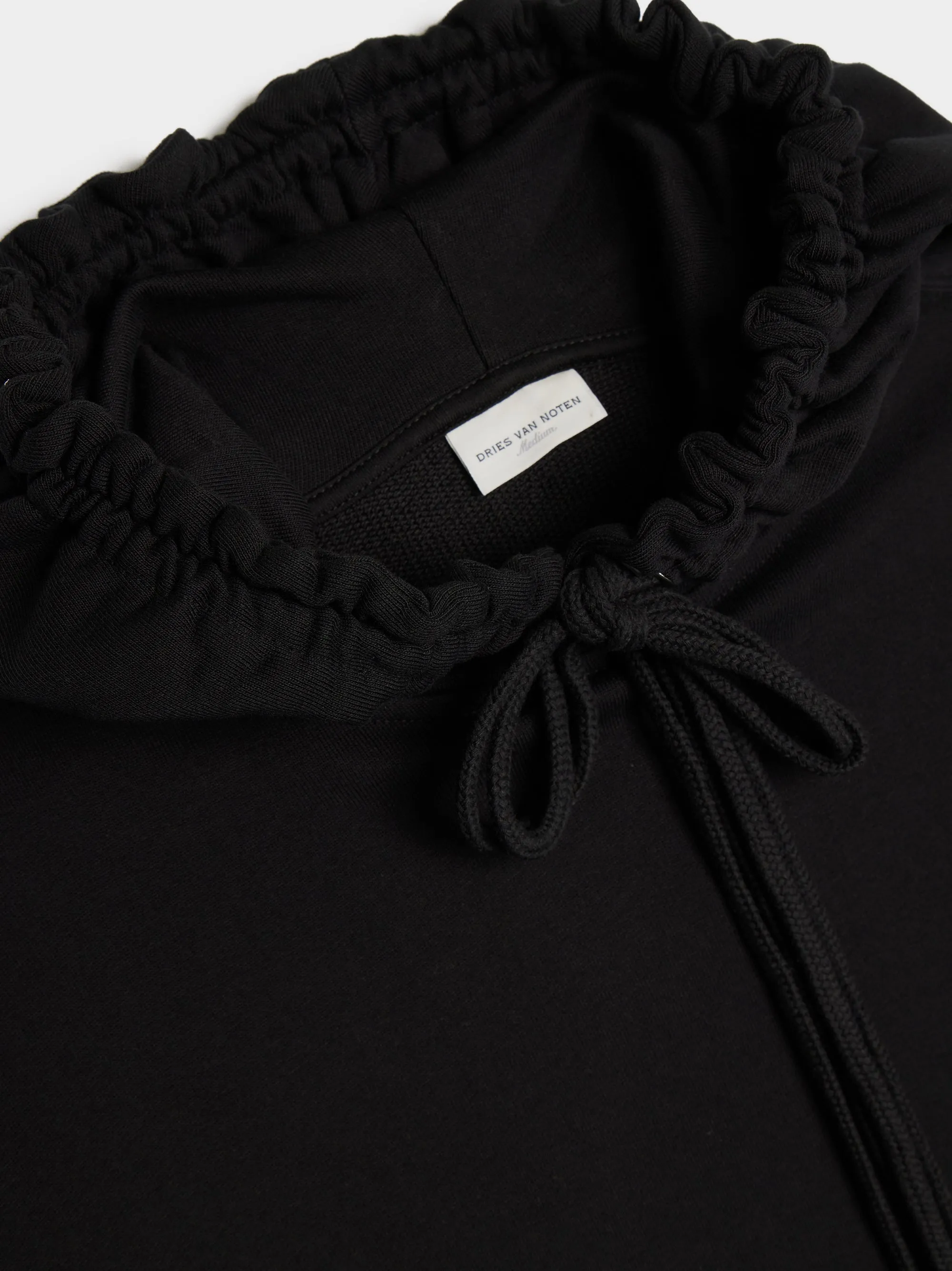 Loose Fit Basic Hoodie, Black