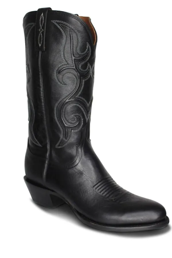 Lucchese Mens Baker Black Boots