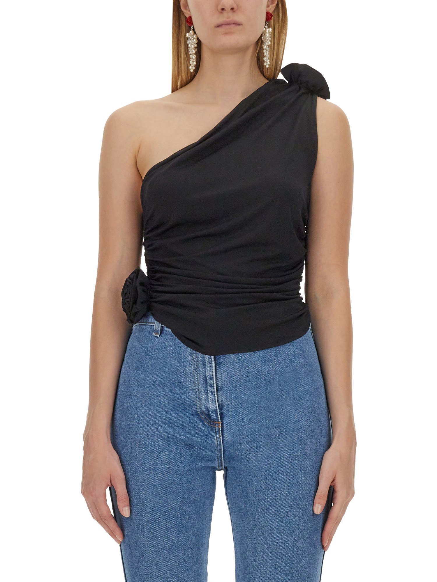 MAGDA BUTRYM    VISCOSE ONE-SHOULDER TOP